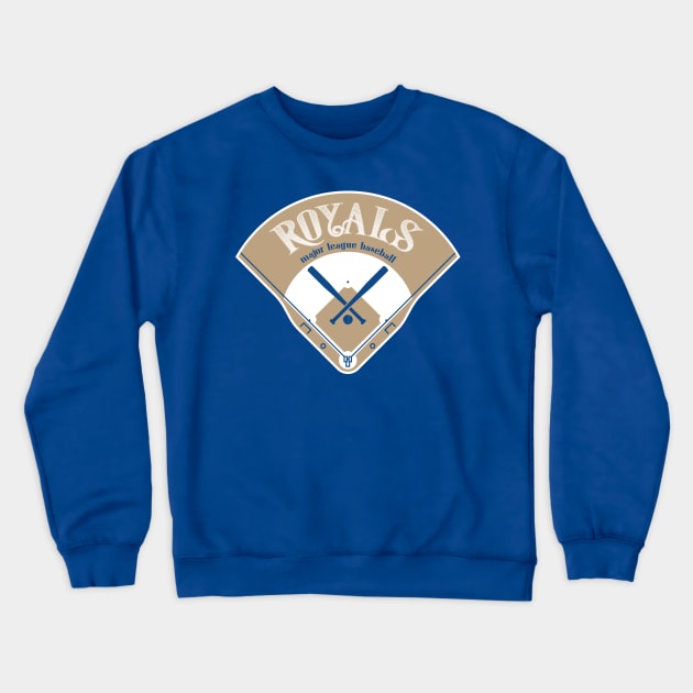 Kansas City Baseball Crewneck Sweatshirt by Nagorniak